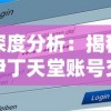 深度分析：揭秘伊丁天堂账号交易市场，玩家应如何合理安全地进行交易？