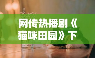 网传热播剧《猫咪田园》下架了吗?官方急需回应解读影片是否真的中止