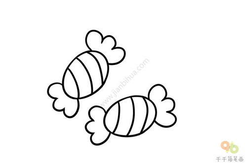 糖果的诱惑:揭示可爱糖果简笔画背后的艺术魅力和表达力 糖果的诱惑:揭示可爱糖果简笔画背后的艺术魅力和表达力